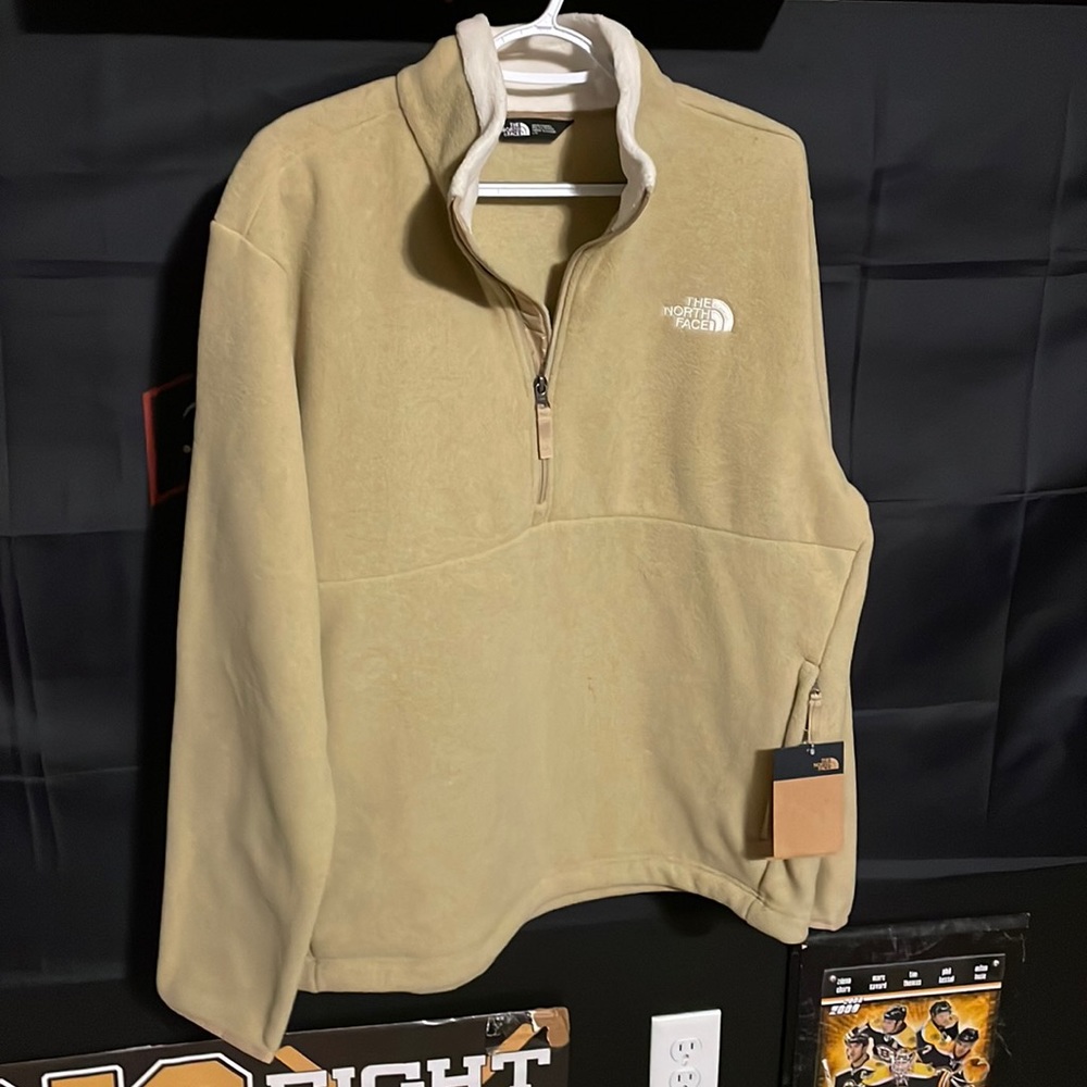 North face quarter zip fleece jacket